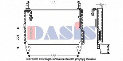 AKS DASIS 121860n -  Конденсатор, кондиционер